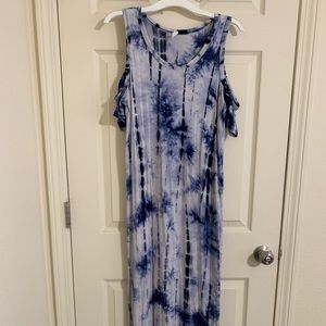 Pinkblush Cold Shoulder Maxi Dress